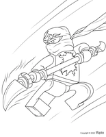 Jumping Ninjago with Sword