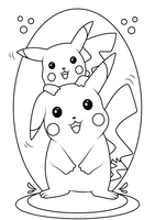 Pikachu and Small Pikachu