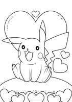 Pikachu Hearts