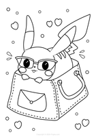 Pikachu Wearing Glasses